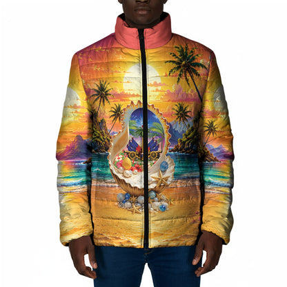 Haiti Padded Jacket The Pearl Of The Antilles