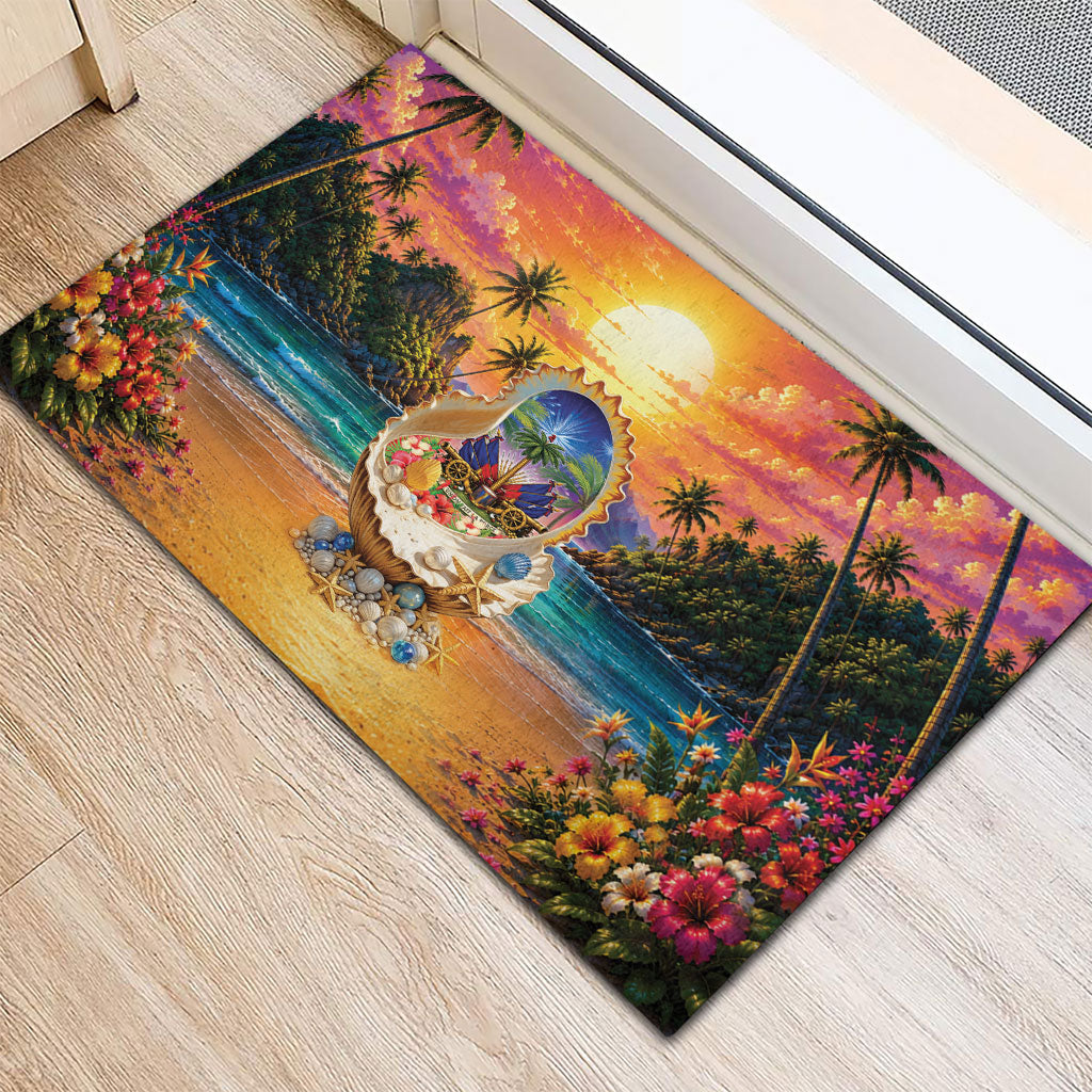 Haiti Rubber Doormat The Pearl Of The Antilles