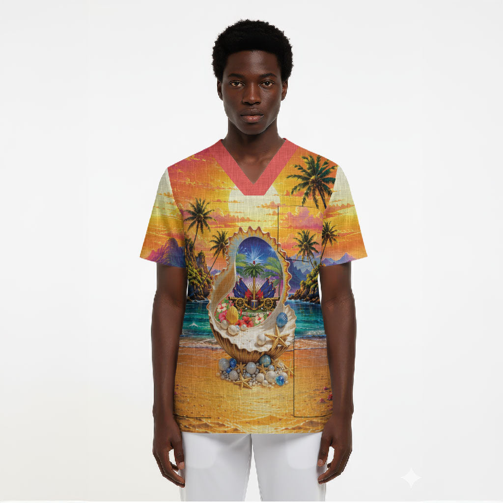 Haiti Scrub Top The Pearl Of The Antilles