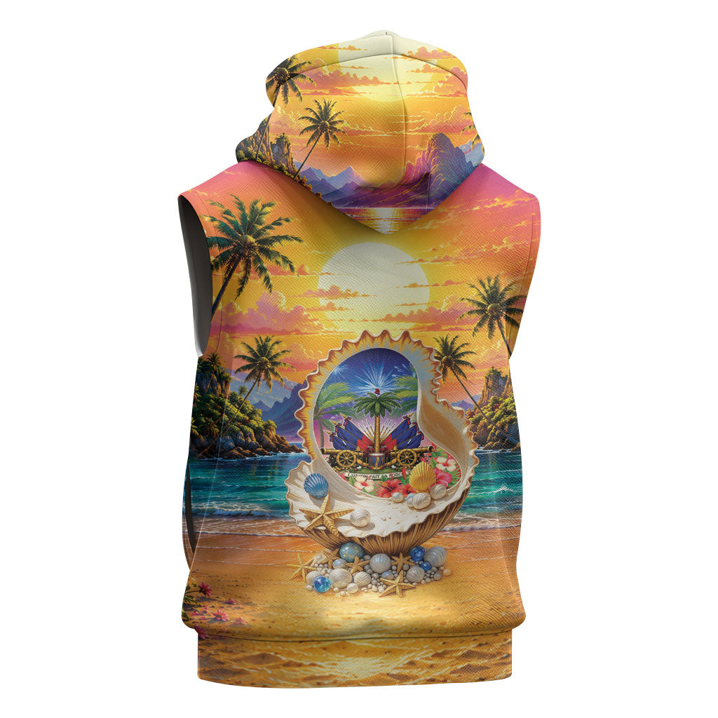 Haiti Sleeveless Hoodie The Pearl Of The Antilles