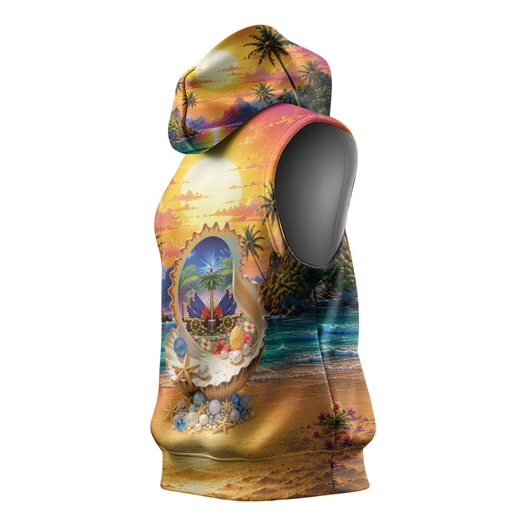 Haiti Sleeveless Hoodie The Pearl Of The Antilles