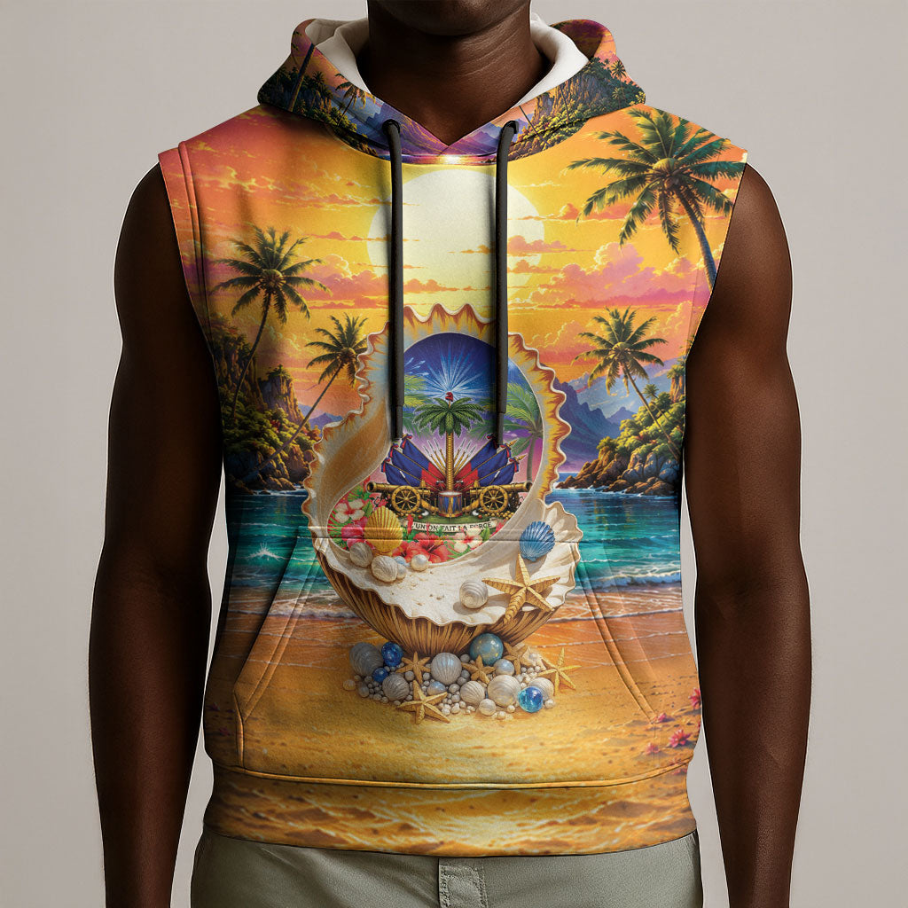 Haiti Sleeveless Hoodie The Pearl Of The Antilles