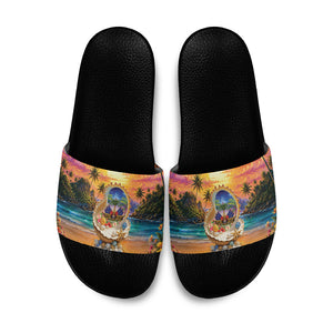 Haiti Slide Sandals The Pearl Of The Antilles