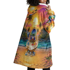 Haiti Wearable Blanket Hoodie The Pearl Of The Antilles