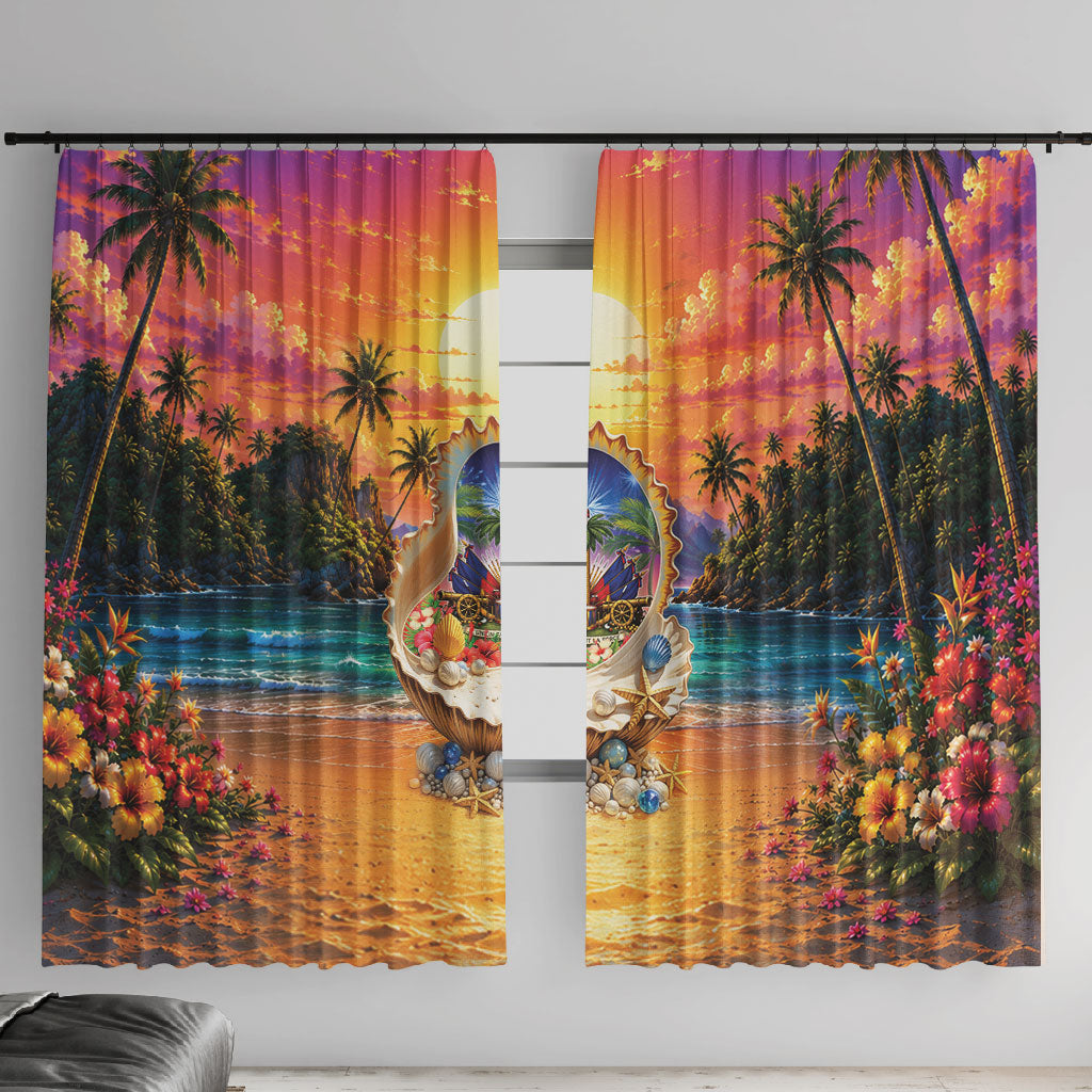Haiti Window Curtain The Pearl Of The Antilles