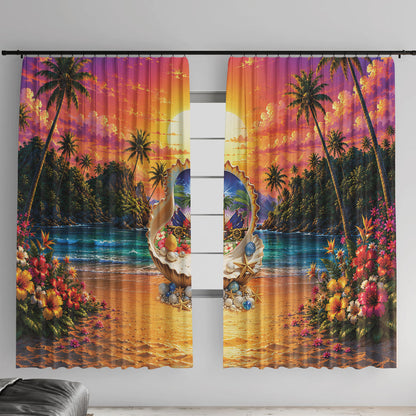 Haiti Window Curtain The Pearl Of The Antilles