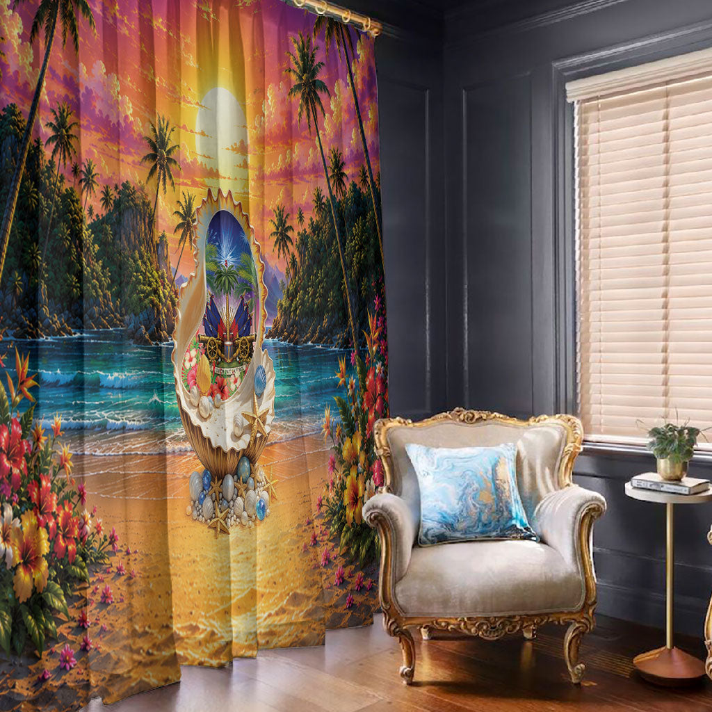 Haiti Window Curtain The Pearl Of The Antilles
