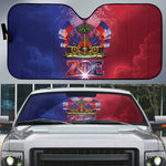 Haitian Zoe Auto Sun Shade Roaring Lion With Coat Of Arms