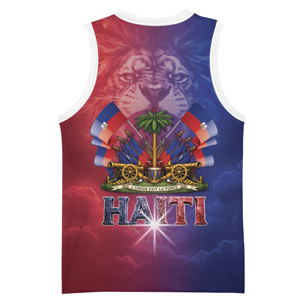 Haitian Zoe Basketball Jersey Roaring Lion With Coat Of Arms