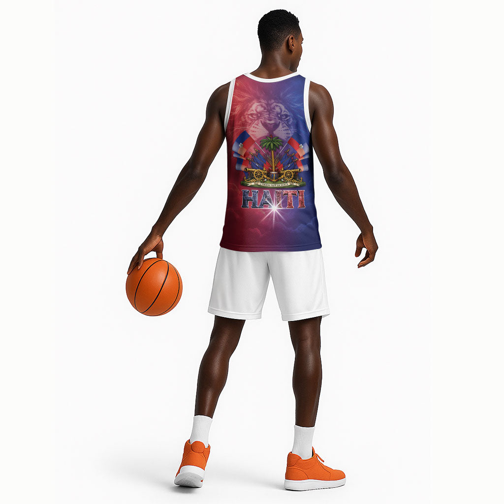Haitian Zoe Basketball Jersey Roaring Lion With Coat Of Arms