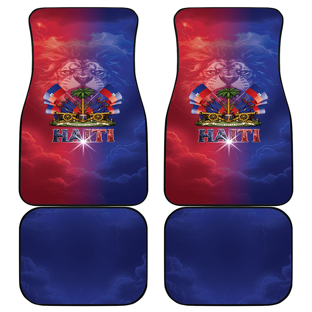Haitian Zoe Car Mats Roaring Lion With Coat Of Arms
