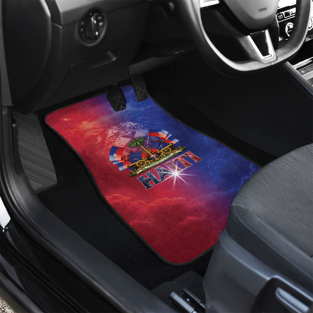 Haitian Zoe Car Mats Roaring Lion With Coat Of Arms