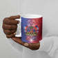 Haitian Zoe Ceramic Mug Roaring Lion With Coat Of Arms