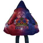 Haitian Zoe Cloak Roaring Lion With Coat Of Arms