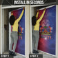 Haitian Zoe Door Cover Roaring Lion With Coat Of Arms