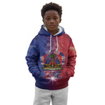 Haitian Zoe Kid Hoodie Roaring Lion With Coat Of Arms