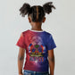 Haitian Zoe Kid T shirt Roaring Lion With Coat Of Arms