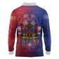 Haitian Zoe Long Sleeve Polo Shirt Roaring Lion With Coat Of Arms