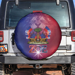 Haitian Zoe Spare Tire Cover Roaring Lion With Coat Of Arms