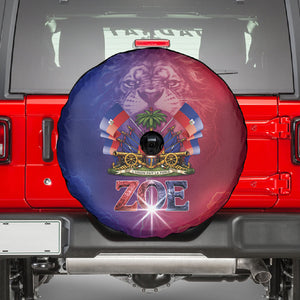 Haitian Zoe Spare Tire Cover Roaring Lion With Coat Of Arms