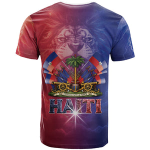 Haitian Zoe T shirt Roaring Lion With Coat Of Arms