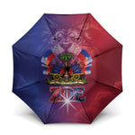 Haitian Zoe Umbrella Roaring Lion With Coat Of Arms