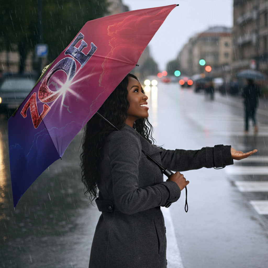 Haitian Zoe Umbrella Roaring Lion With Coat Of Arms