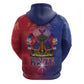 Haitian Zoe Zip Hoodie Roaring Lion With Coat Of Arms