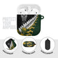 Rugby New Zealand And South Africa AirPods Case Silver Fern With Springboks