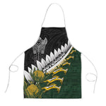 Rugby New Zealand And South Africa Apron Silver Fern With Springboks