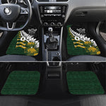 Custom Rugby New Zealand And South Africa Car Mats Silver Fern With Springboks