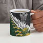 Custom Rugby New Zealand And South Africa Ceramic Mug Silver Fern With Springboks