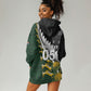 Custom Rugby New Zealand And South Africa Hoodie Dress Silver Fern With Springboks