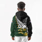 Custom Rugby New Zealand And South Africa Kid Hoodie Silver Fern With Springboks