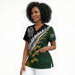 Custom Rugby New Zealand And South Africa Scrub Top Silver Fern With Springboks