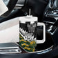 Custom Rugby New Zealand And South Africa Tumbler With Handle Silver Fern With Springboks