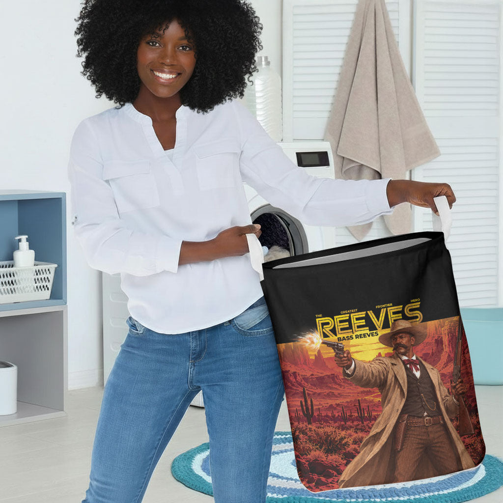 Bass Reeves The Greatest Frontier Hero Laundry Basket