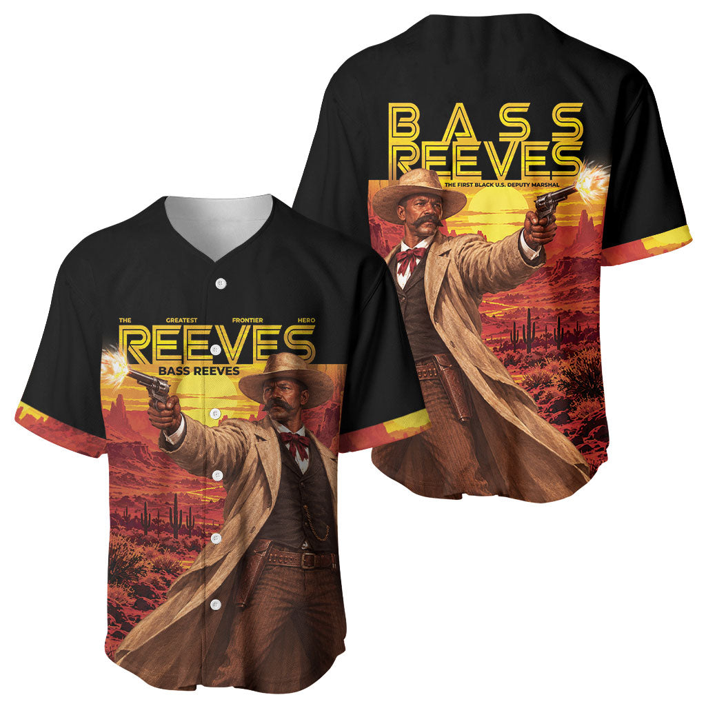 Bass Reeves The Greatest Frontier Hero Baseball Jersey