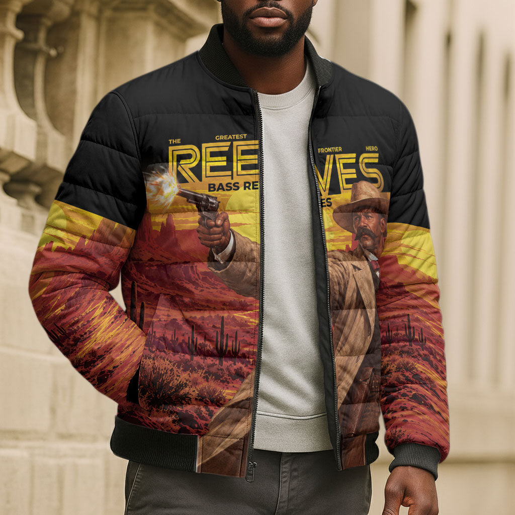 Bass Reeves The Greatest Frontier Hero Bomber Puffer Jacket