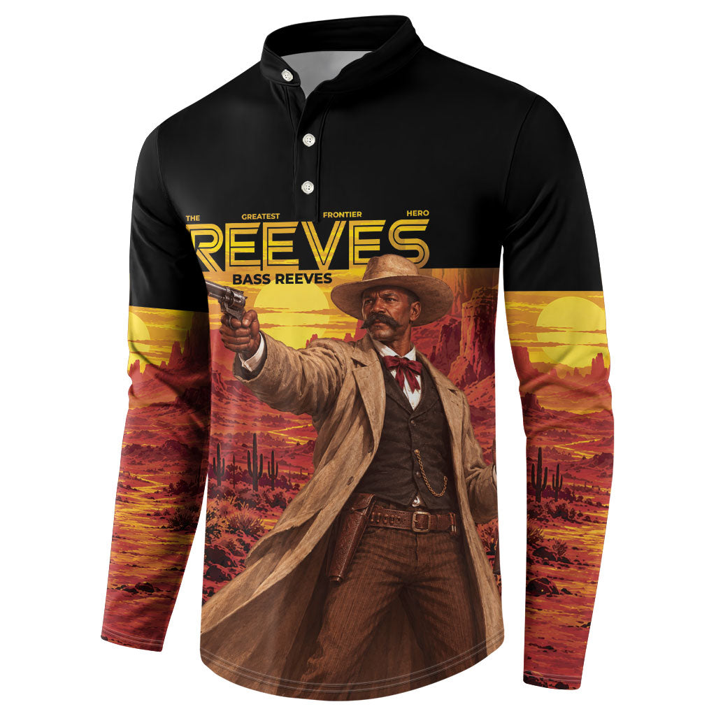 Bass Reeves The Greatest Frontier Hero Button Sweatshirt
