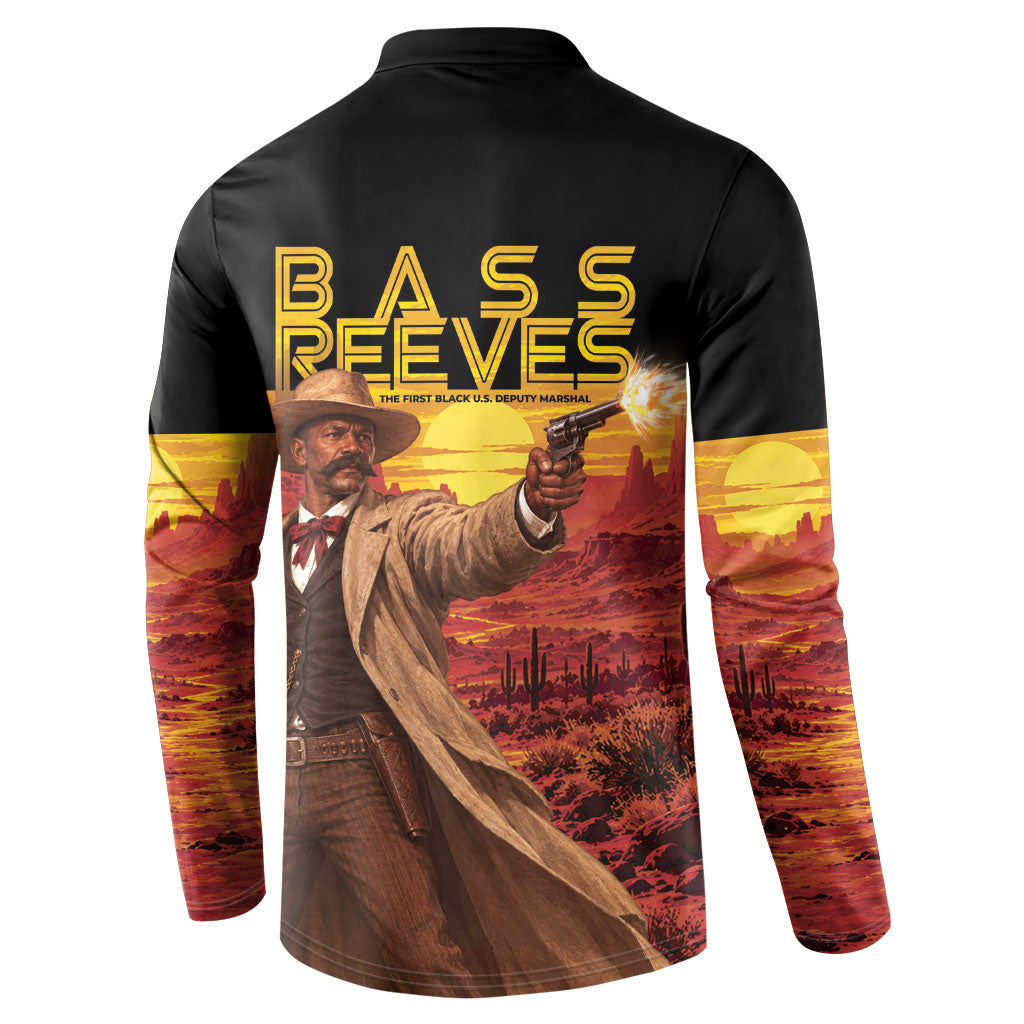 Bass Reeves The Greatest Frontier Hero Button Sweatshirt