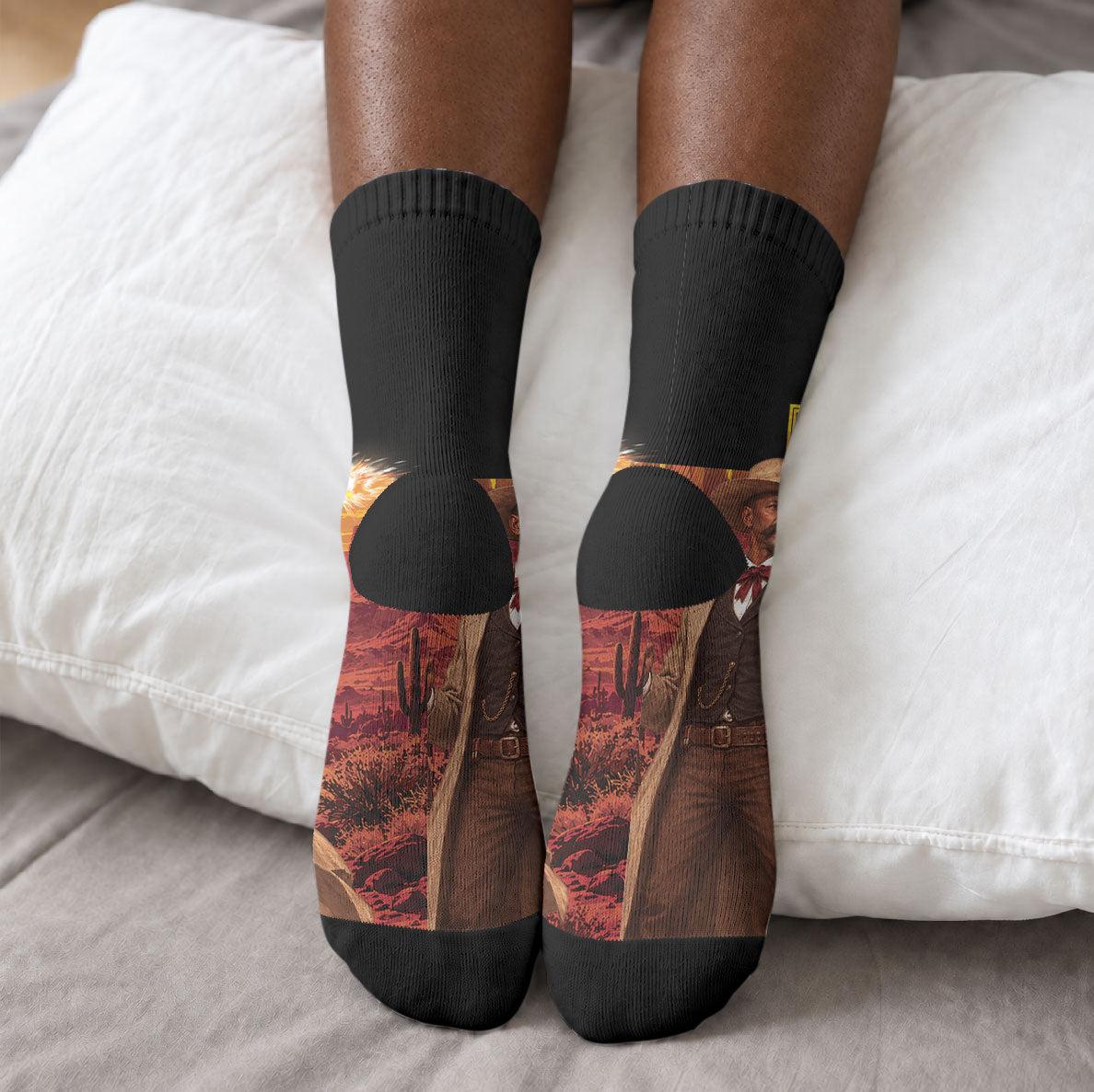 Bass Reeves The Greatest Frontier Hero Crew Socks