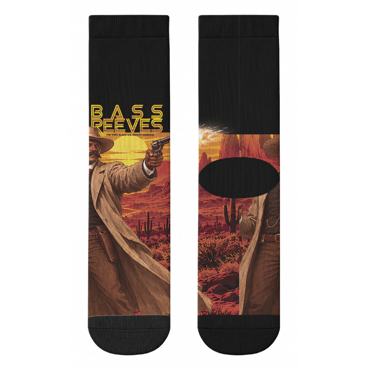 Bass Reeves The Greatest Frontier Hero Crew Socks