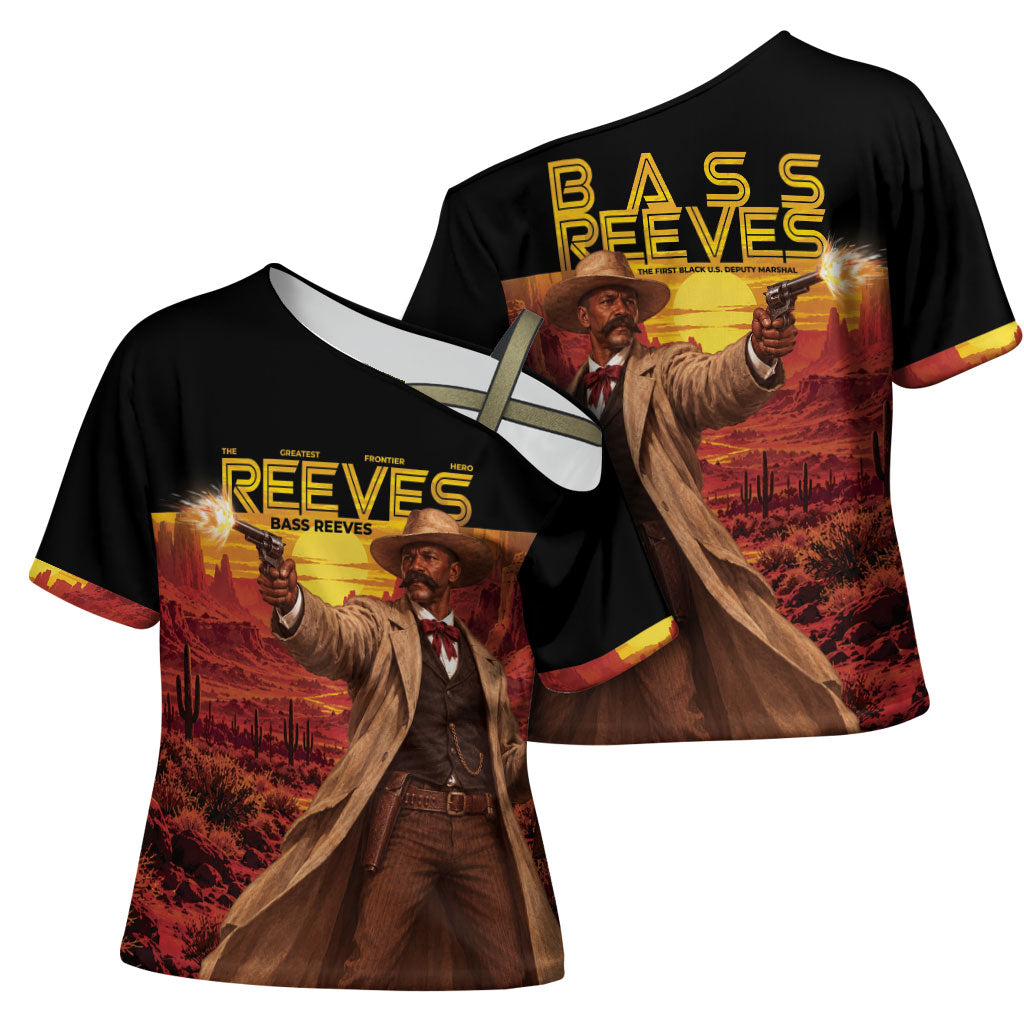 Bass Reeves The Greatest Frontier Hero Cross Shoulder Shirt