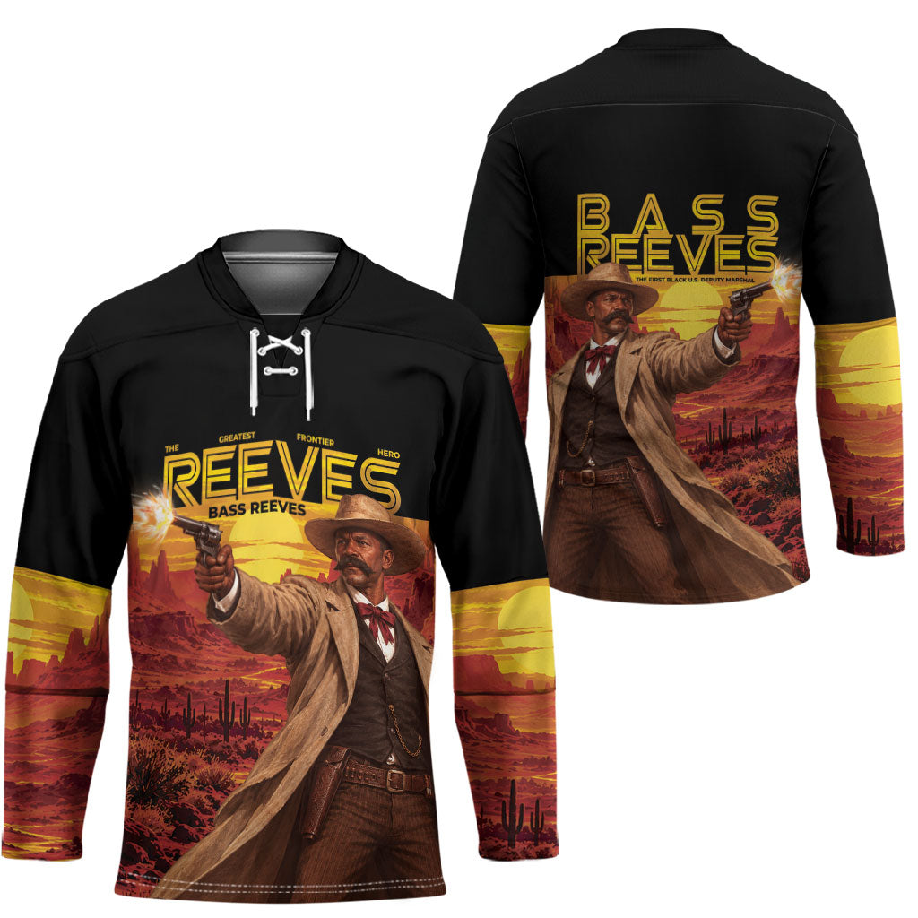 Bass Reeves The Greatest Frontier Hero Hockey Jersey