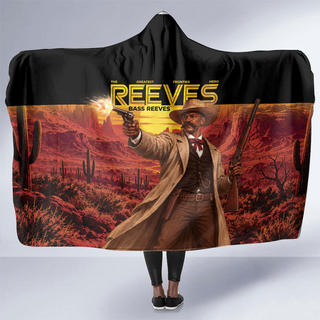 Bass Reeves The Greatest Frontier Hero Hooded Blanket