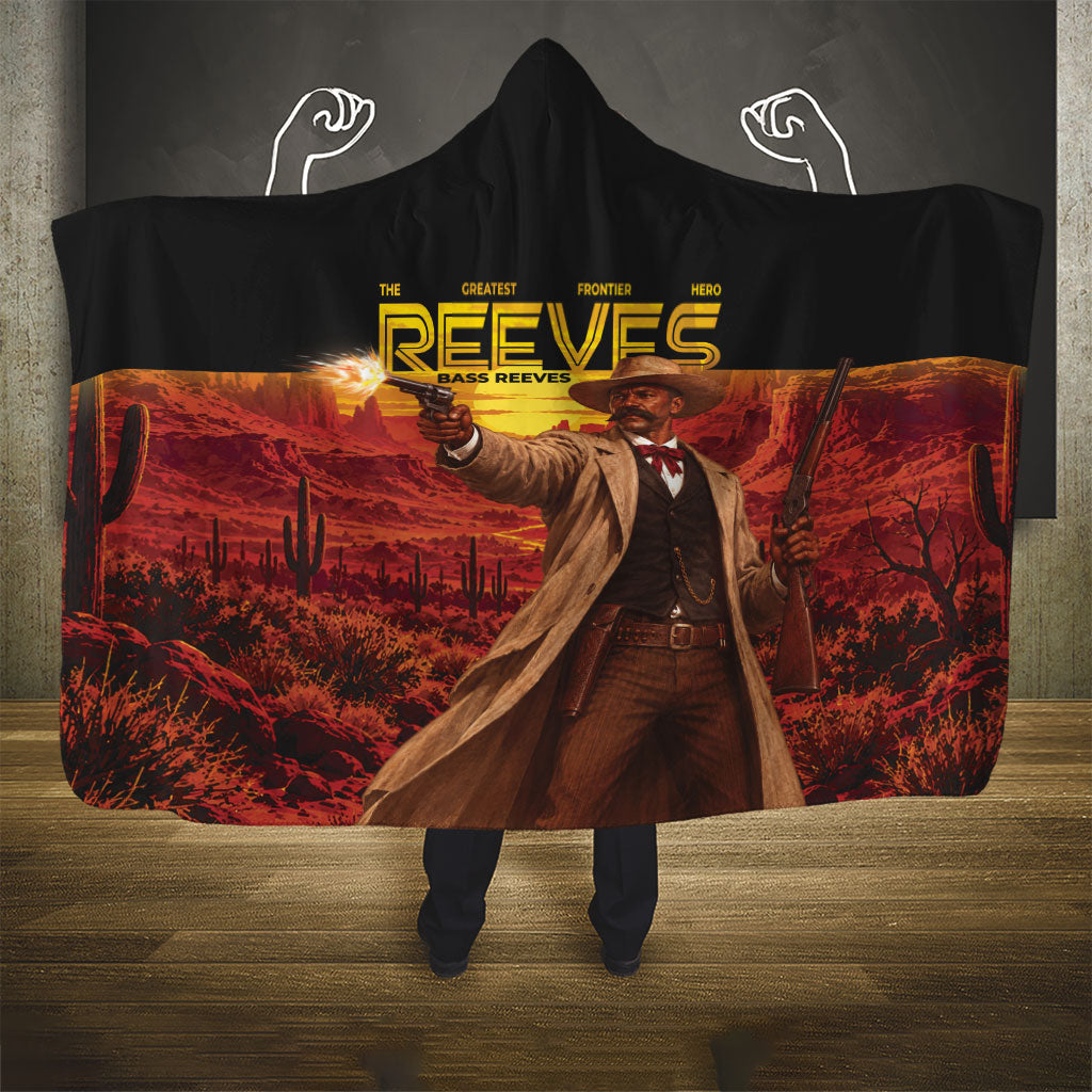 Bass Reeves The Greatest Frontier Hero Hooded Blanket