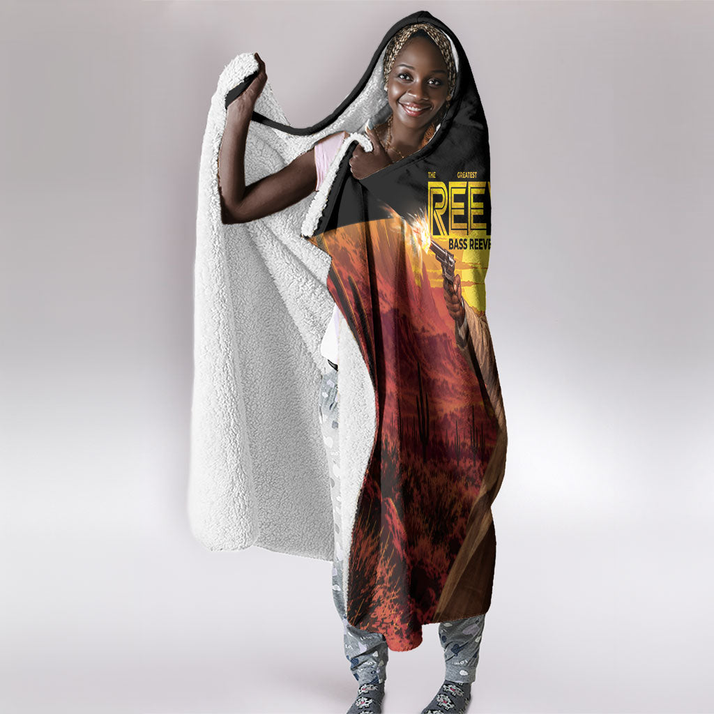 Bass Reeves The Greatest Frontier Hero Hooded Blanket
