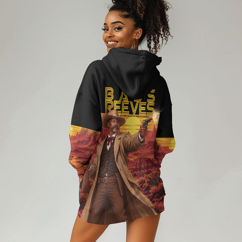 Bass Reeves The Greatest Frontier Hero Hoodie Dress