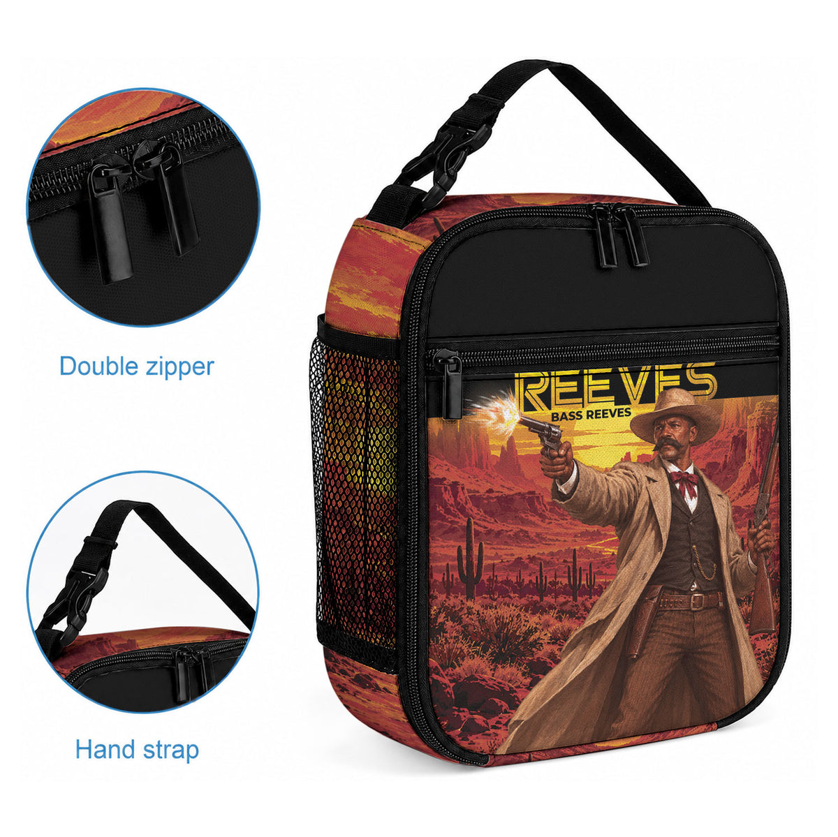 Bass Reeves The Greatest Frontier Hero Lunch Bag